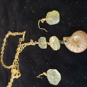 Necklace and earrings